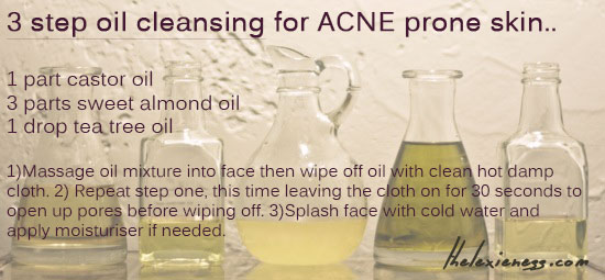 3 step oil cleansing infographic